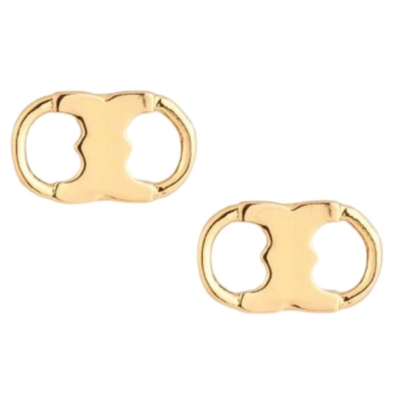 TORY BURCH • Gold Gemini Duality Earrings - Picture 3 of 6
